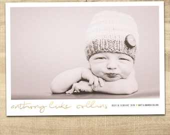 birth announcement, hello handsome birth announcement, baby announcement, digital baby birth announcement, modern baby birth