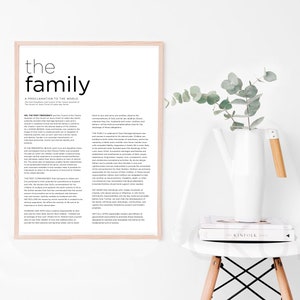 LDS Poster Set, the Family, the Living Christ, the Articles of Faith, Modern Digital Printable