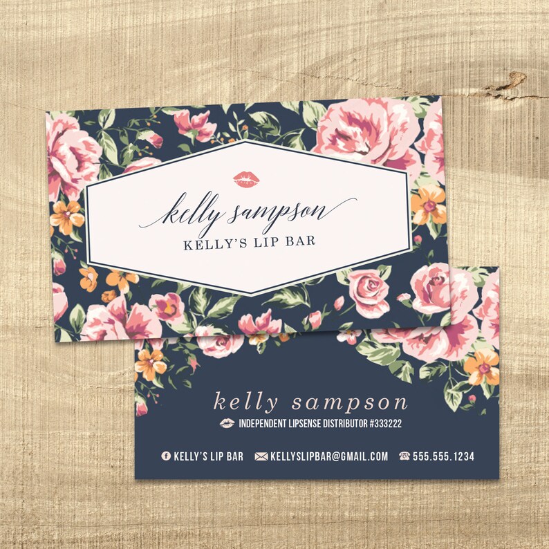 LipSense Business Card design LipSense marketing Distributor Lipsense Lip Boss LipSense Design image 2