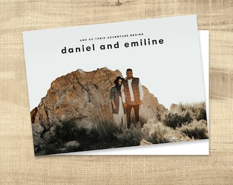 Wedding Invitation, Photo wedding invitation, modern lds wedding, photo wedding invitations, temple wedding invitations: PRINTABLE