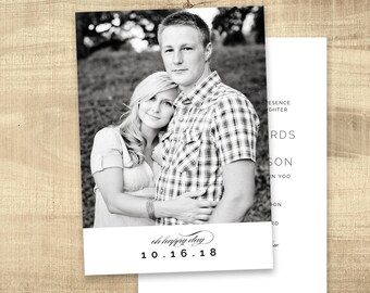 LDS Wedding Invitation, Photo wedding invitation, modern lds wedding, photo wedding invitations, temple wedding invitations: PRINTABLE