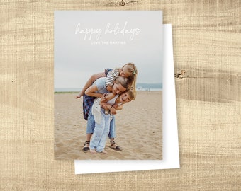 Photo Christmas Card | Christmas Card Template | Holiday Greeting Card | Custom Christmas Card | Modern Digital Christmas | INSTANT DOWNLOAD