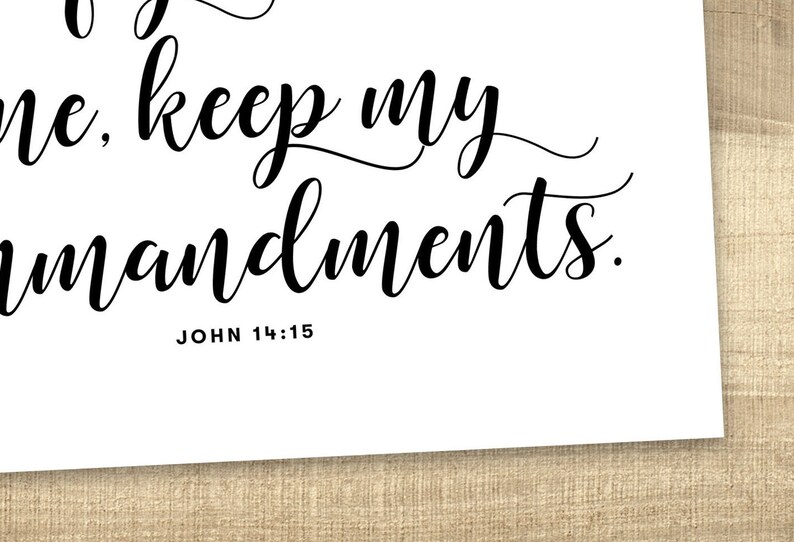 Bible verses if you love me keep my commandments marinemine