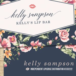 LipSense Business Card design LipSense marketing Distributor Lipsense Lip Boss LipSense Design image 3