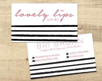 LipSense Business Card design - - LipSense marketing - Distributor - Lipsense