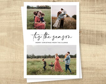 Photo Christmas Card | Photo Holiday Card Template | Greeting Card | Custom Christmas Card | Modern Digital Christmas | INSTANT DOWNLOAD