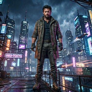 Handmade Men's Leather Trench Coat Set Brown Cyberpunk Outfit Genuine Cowhide Field Jacket Ribbed Pants Two Piece Costume