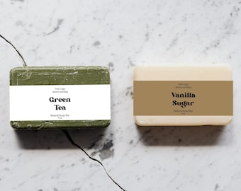 PRINTED-Minimalist Soap Bands, Belly Bands, Paper Product Bands, Product Packaging, Soap Packaging
