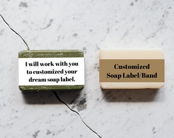 PRINTED-Customized Soap Bands, Belly Bands, Paper Product Bands, Product Packaging, Soap Packaging