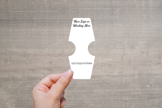 Custom Designed-Your Logo, Wording Fold Over Display Cards (Necklaces, Bracelets, Scrunchies, Headbands), Various Sizes and Styles