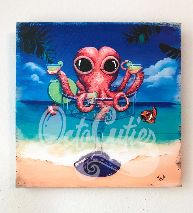 Margarita OctoCutie 10x10 Canvas Print image 1