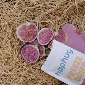 Freeze Dried Fig - HapHug Healthy Snacks, Vegan,  Fruit Chips, Slices Fig, No Added Sugar, Kids Healthy Snacks, Fruit Bites