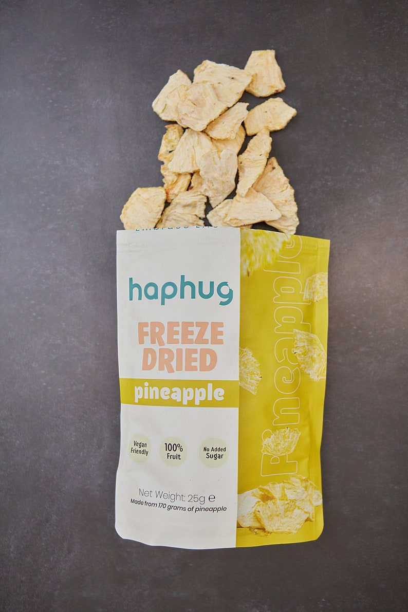 Freeze Dried Pineapple - Haphug, Pineapple Fruit Snacks, Sugar-free ...