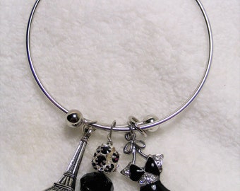 Paris Adjustable Charm Bracelet