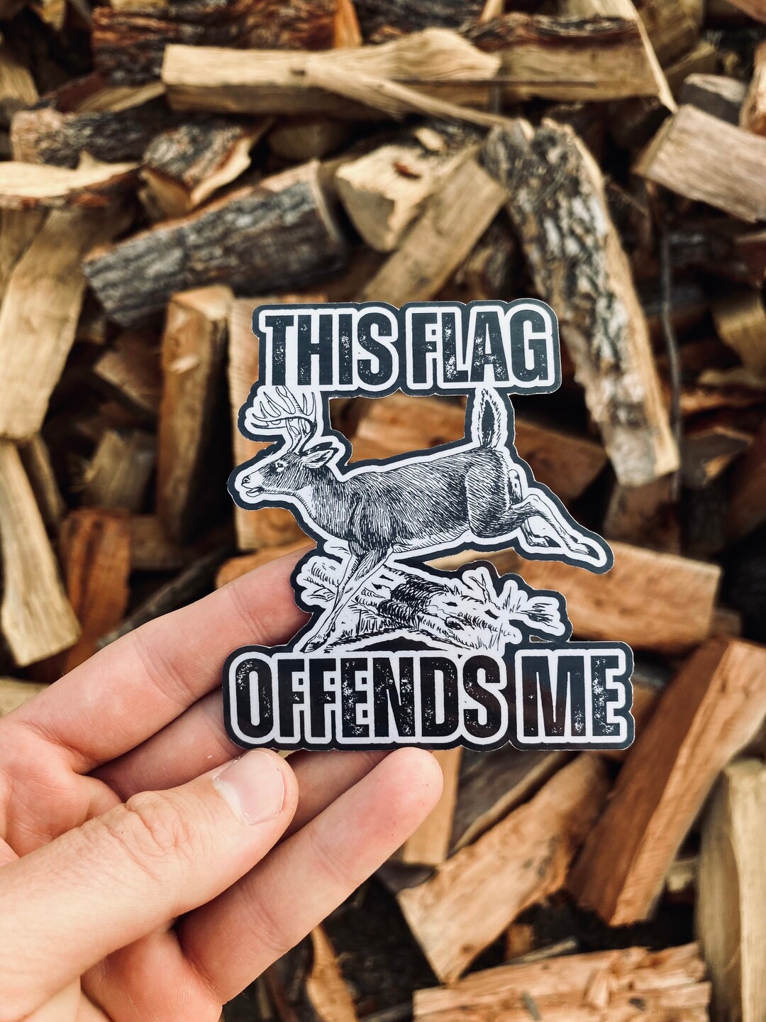 Deer Hunting Sticker - Funny Deer Sticker - Etsy