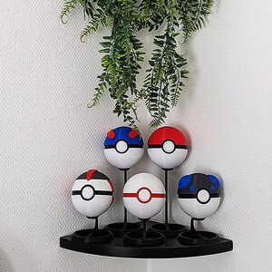 3D Printed Pokéballs with Stands - Collection - Decoration
