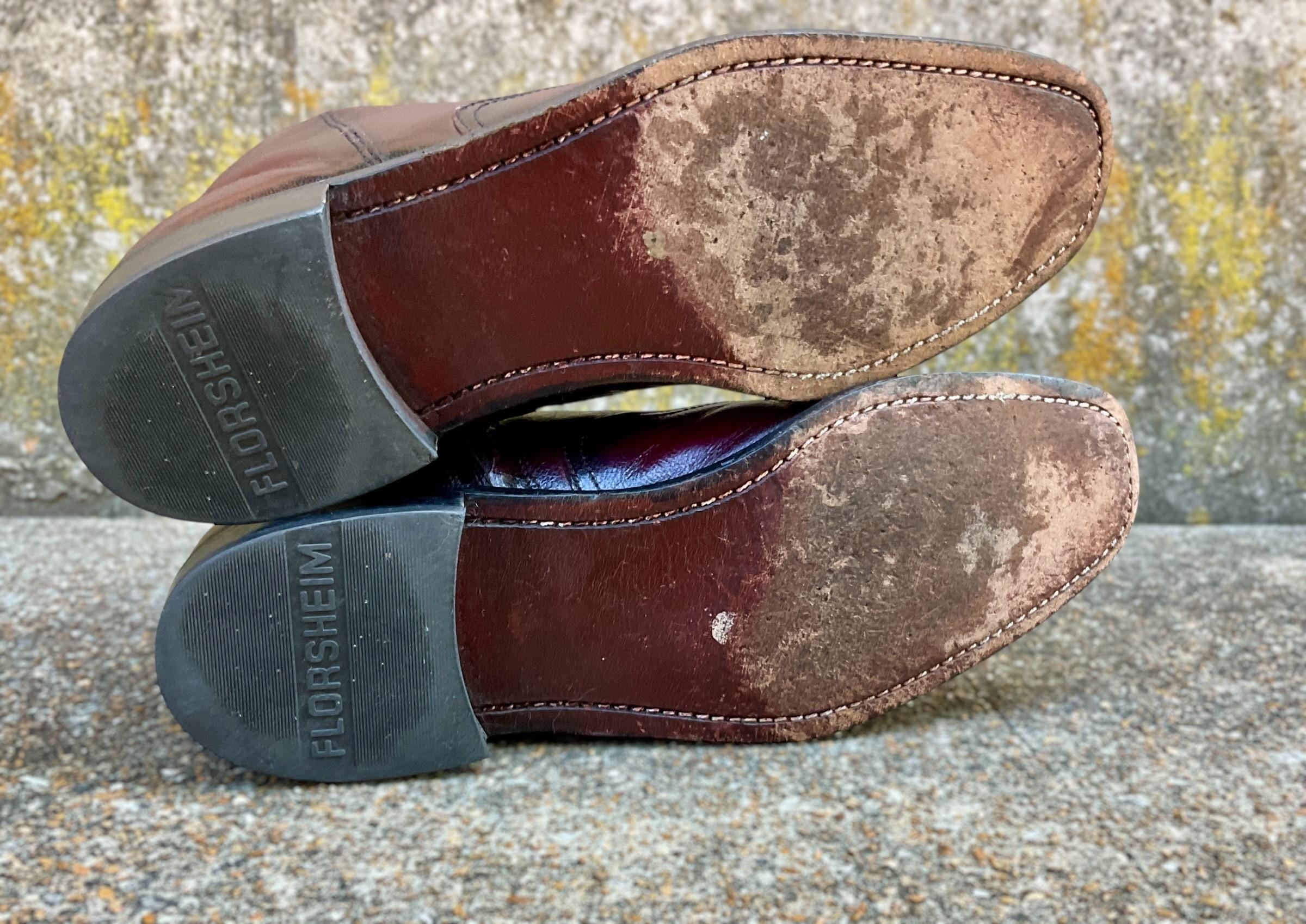 Vintage 70s FLORSHEIM Cordovan Leather Ankle Boots, Men