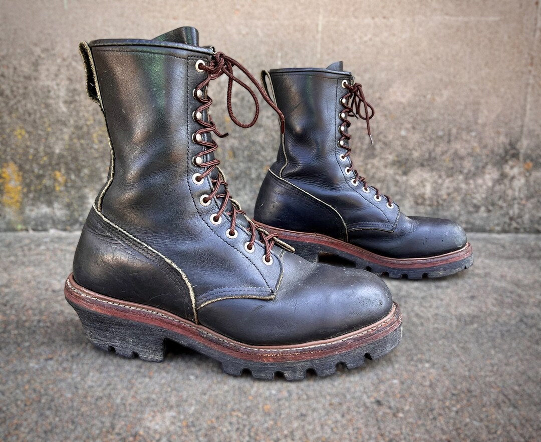 RED WING 2218 Dark Chocolate Logger Mens Us 9 1/2 STEEL Toe - Etsy