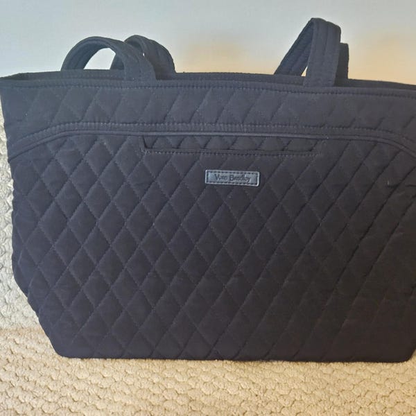 Torba typu tote Vera Bradley w kolorze granatowym, pikowana