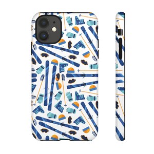Ski Phone Case, Winter Skiing Protective Cover for Phones, Snow Sports Tough Phone Case, Mountain Adventure Phone Case, Skiing Gift Case,