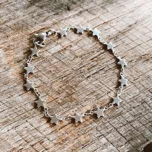 Stainless Steel Star Bracelet - Water proof - Tarnish proof - Accent Bracelet - Easy wear - Perfect little Gift - Bestie Gift