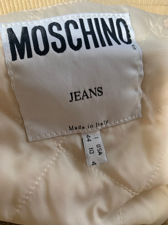 80's Moschino Jeans Corduroy Cropped Jacket - image 4