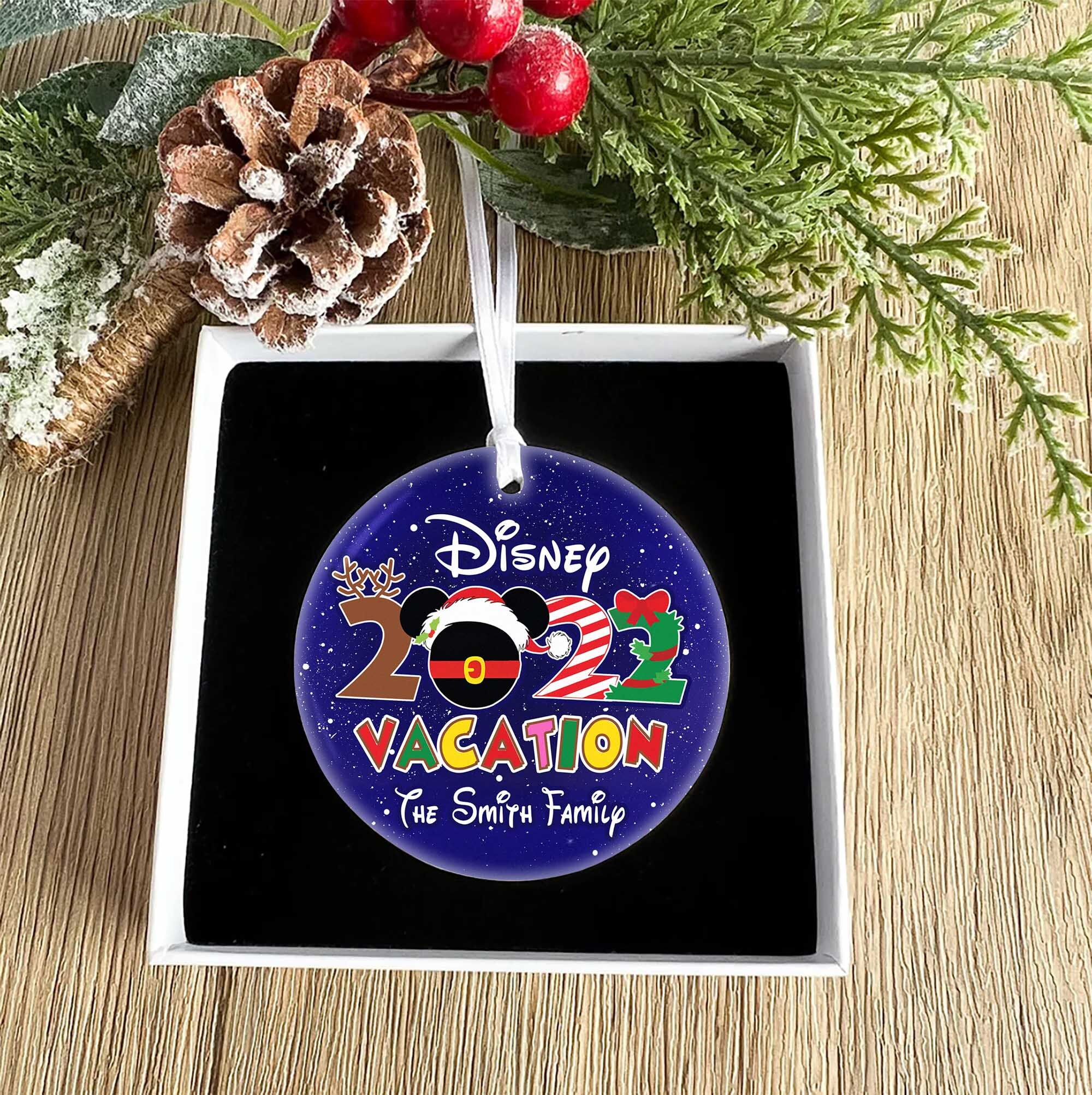Disney Family vacations 2022 Ornament, Disney World Christmas Ornament, Disney Christmas
