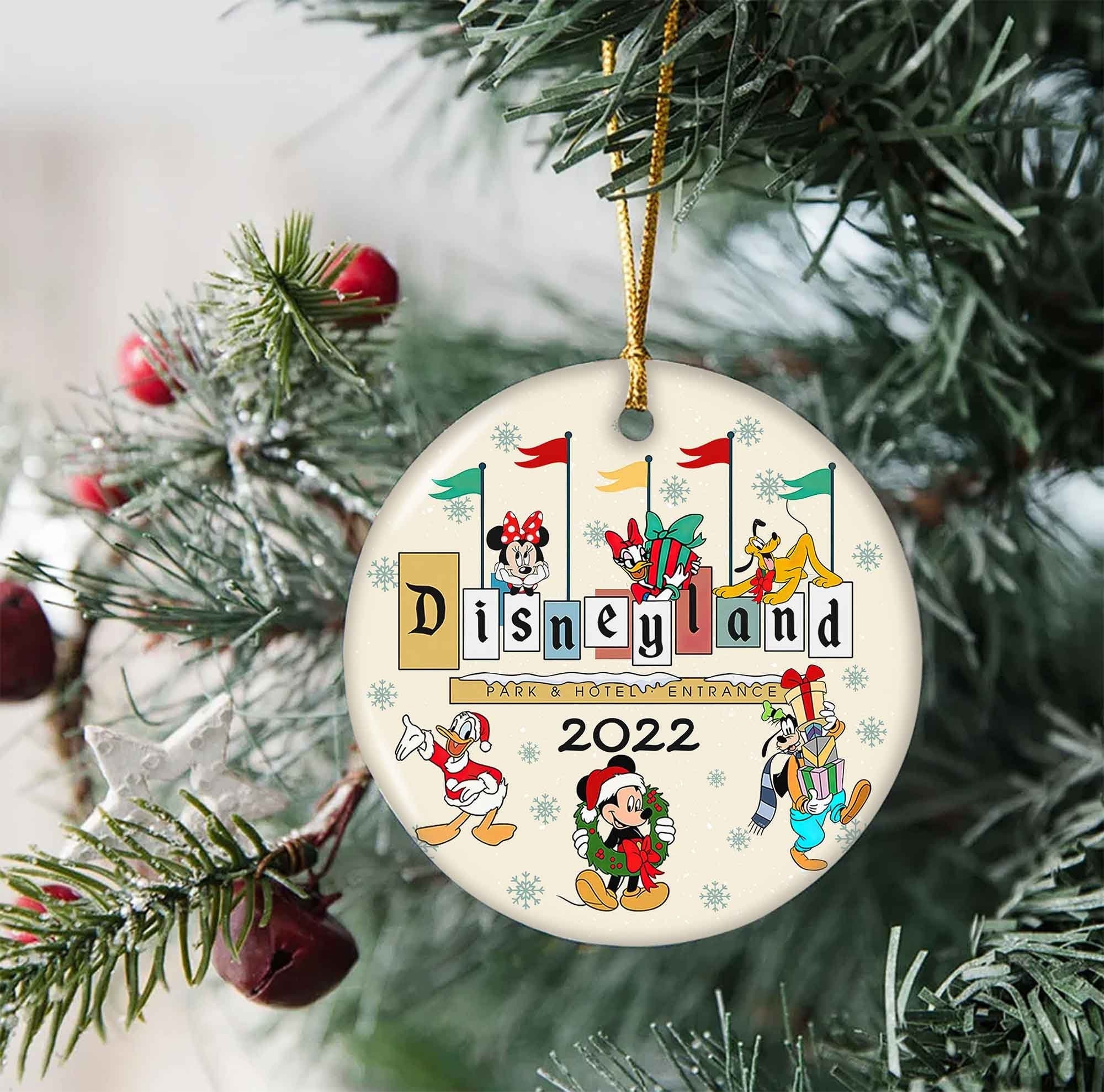 Disneyland Christmas 2022 Ceramic Ornament