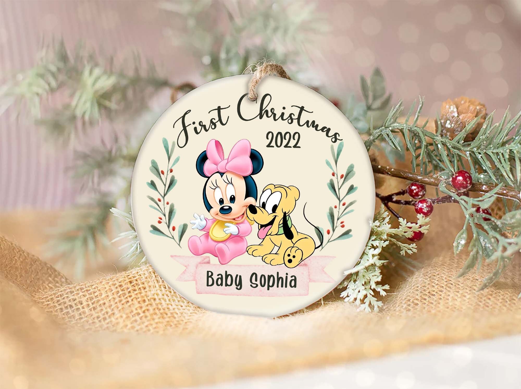 Baby s first Christmas ornament Minnie Christmas Ornaments
