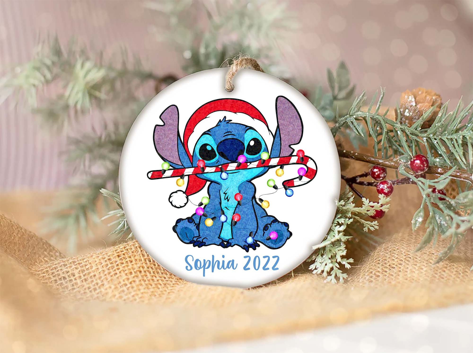 Personalized Stitch Ornament, Disney Stitch Ornament, Christmas Stitch  Ornament sold by ChaZhan, SKU 38569651