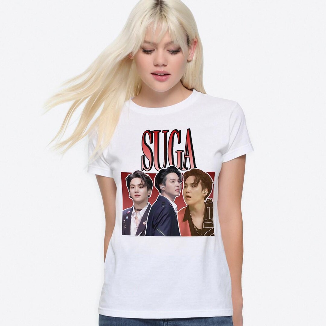 Suga K-POP T-shirt, Men's and Women's Sizes (87123) - Etsy Israel