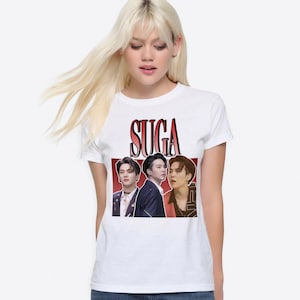 Suga K-POP T-Shirt, Men&#39;s and Women&#39;s Sizes (87123)