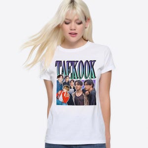 Taekook K-POP T-Shirt, Men&#39;s and Women&#39;s Sizes (17773)