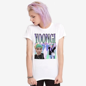 Yoongi Suga K-POP T-Shirt, Men&#39;s and Women&#39;s Sizes (98891)