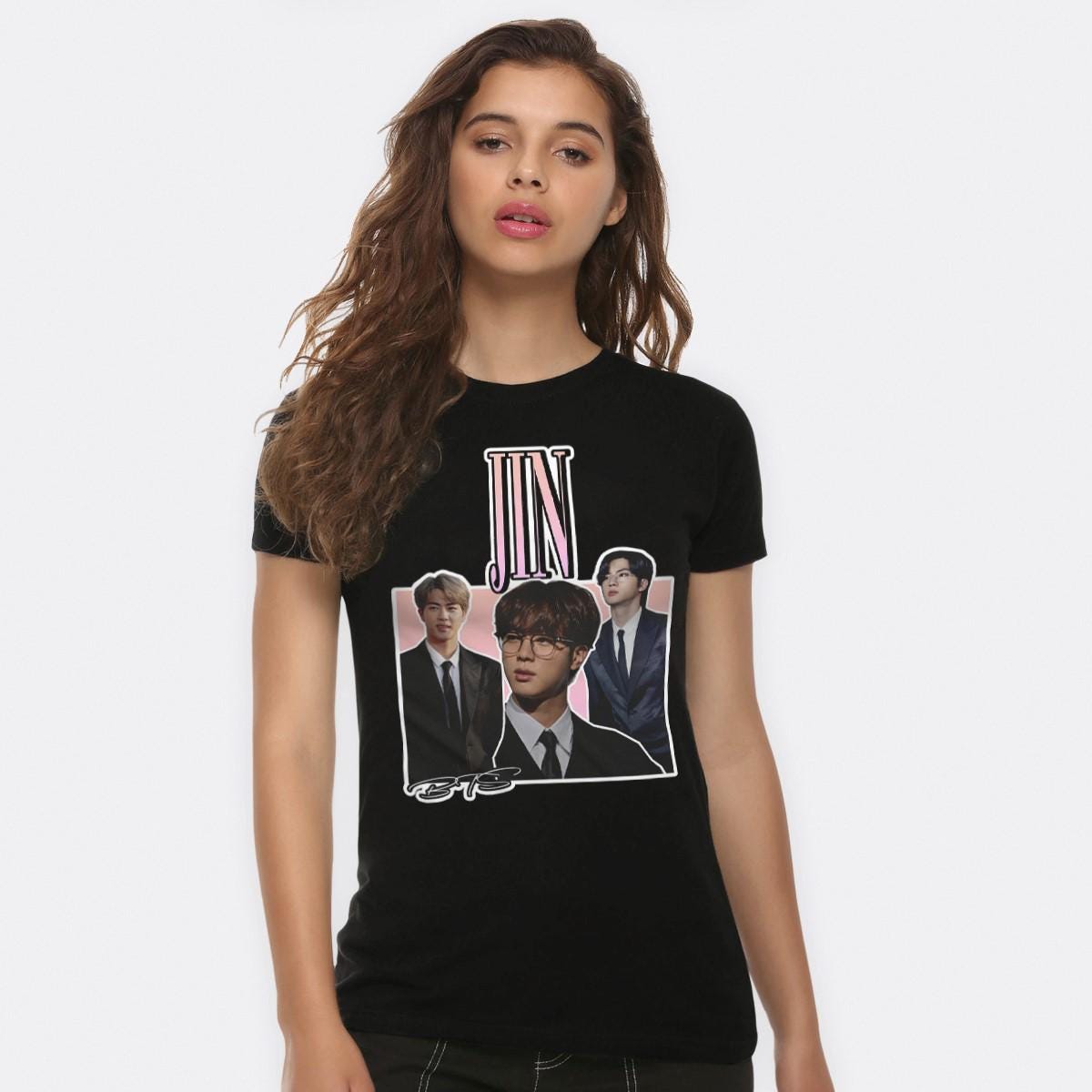 【JIN】プリントTシャツ（ALL ABOUT）Mサイズ Jin K-POP T-shirt, Men's and Women's Sizes (09784) - Etsy Israel
