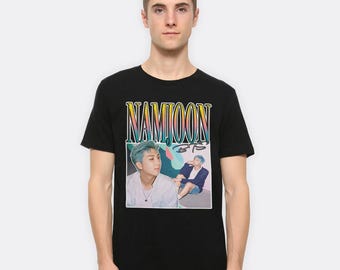 BTS RM Tシャツ　　Lサイズ BTS RM Idol T-shirt I Know What I Am Rap Lyrics, K-pop Fashion Tee