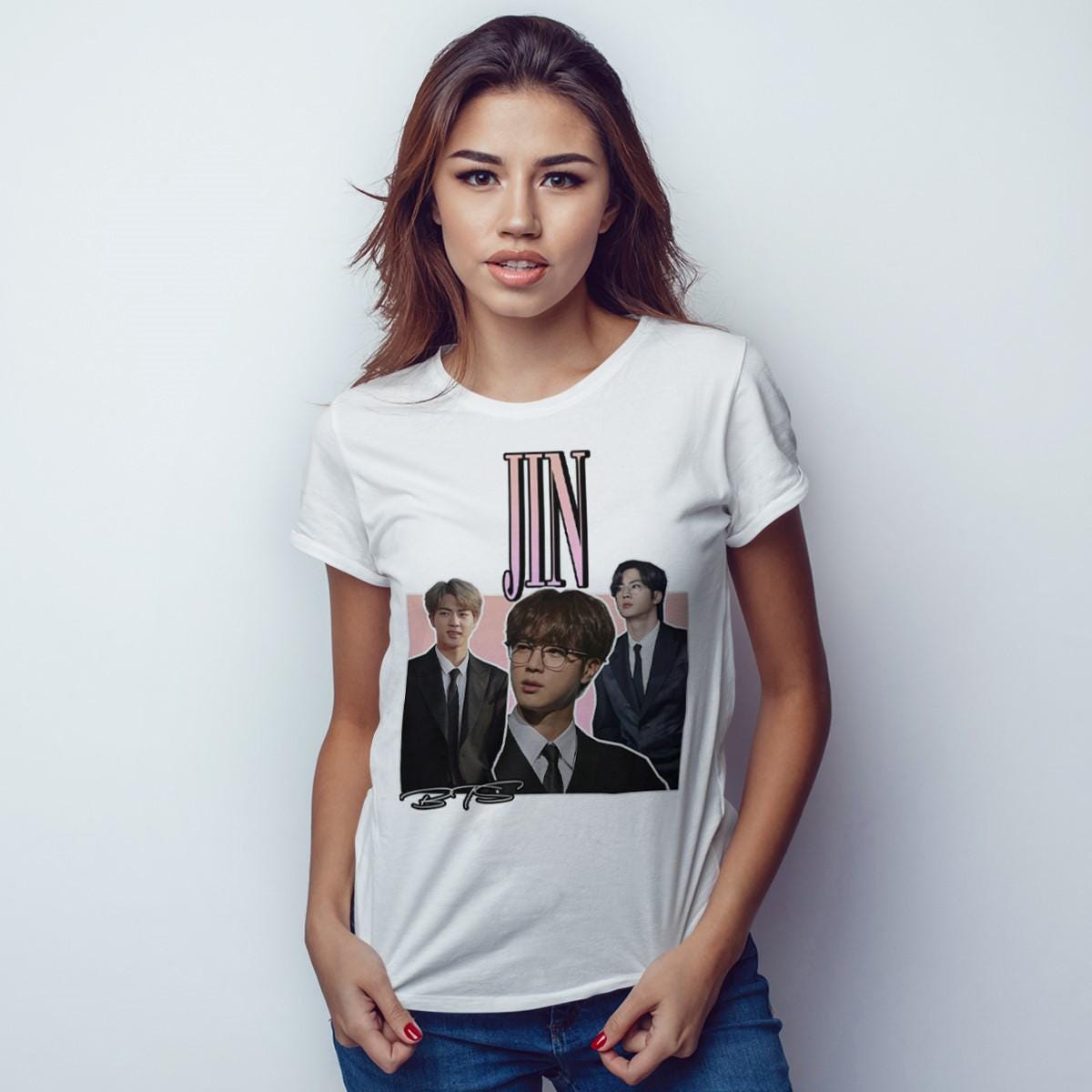 Jin K-POP T-shirt, Men's and Women's Sizes (09784) - Etsy