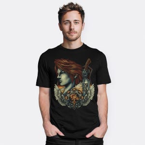 Final Fantasy Squall Leonhart Art T-Shirt, Men&#39;s and Women&#39;s Sizes (GAM-452110)