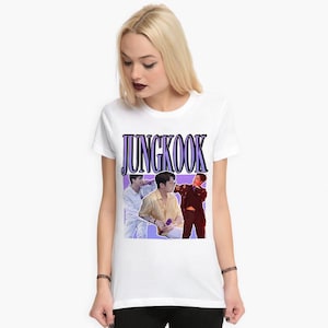 Camiseta Jungkook K-POP Collage, tallas para hombre y mujer (09994)