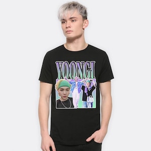 Yoongi Suga K-POP T-Shirt, Men&#39;s and Women&#39;s Sizes (98891)