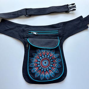 100% Cotton Waist Bag |  Money Belt | Cotton Fanny Pack | passport bag | Hip Bag | Bum Bag | Boho Bag  | Waist Pack | Fair Trade Fanny Pack
