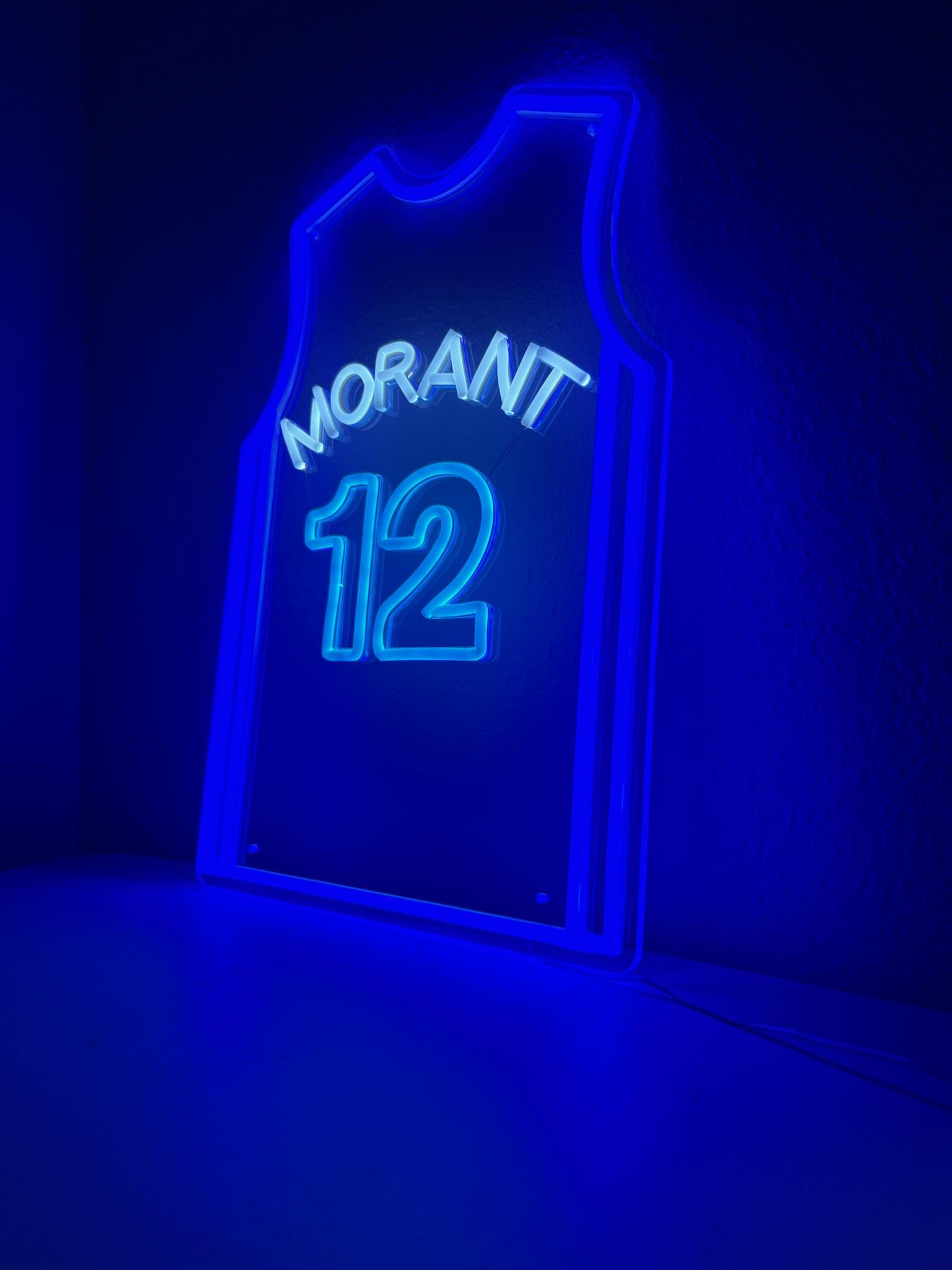 Custom Basketball LED Jersey Sign – Personalized Name & Number, Perfect ...