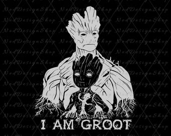 Soy Groot Svg, Archivo Digital Groot Svg, Bebé Groot png, Soy Groot Shirt Svg, Groot Clipart, Png Para Sublimación, Soy Groot Cricut Design