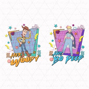 His And Her Png, Retro Toy Story Svg Png, Woody Png, Couple Matching Png, Disneyland Valentines, Valentine Couple Png