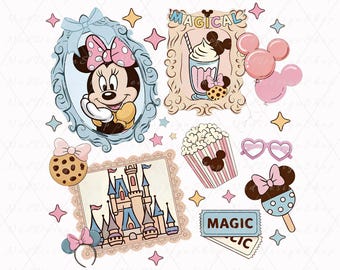 Minnie Mouse Castle PNG, Family Vacation Shirt Design, Magic Kingdom Trip, Happiest Place On Earth, Digital Download