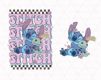 Stitch Est 2002 png, Stitch Png Retro, Stitch Balloons PNG, Stitch Voyage D'été, En-cas Magiques Sublimation, Stitch Shirt Png, Magic Kingdom