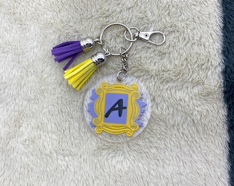 Llavero personalizado FRIENDS, acrílico de 2 pulgadas, dije para llaves de auto, dije para mochila, doble cara, dtf uv, programa de televisión