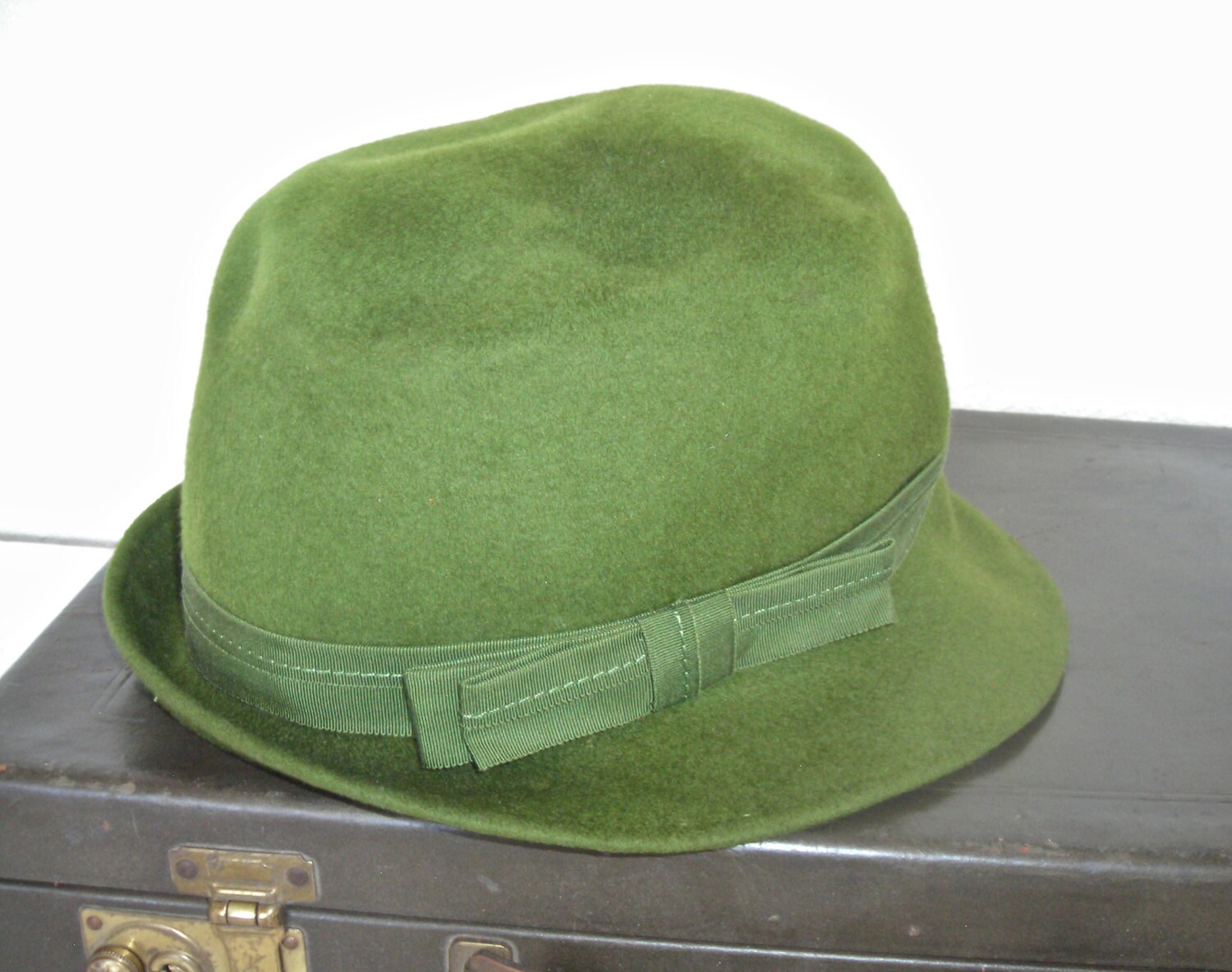 olive wool hat
