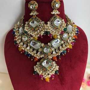 Sabyasachi inspired Kundan necklace with Earrings and Mang Tikka