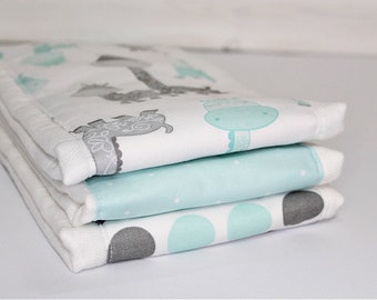 burp cloths -3 pk burp cloths -  baby gift - newborn gift - baby shower gift - unisex baby